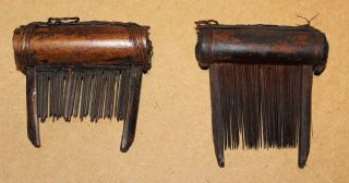 Congo 2 Old African Combs Anciens Peignes D 