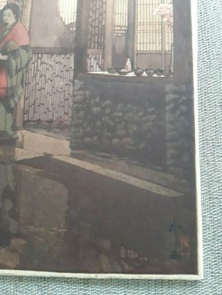 Vintage Hiroshi Yoshida Japanese Woodblock Print 