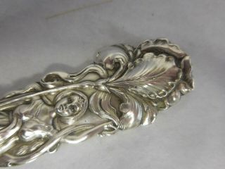 ALVIN 1902 RAPHAEL STERLING CASSEROLE SPOON ART NOUVEAU FULL FIGURE LADY 4