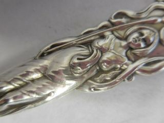 ALVIN 1902 RAPHAEL STERLING CASSEROLE SPOON ART NOUVEAU FULL FIGURE LADY 5