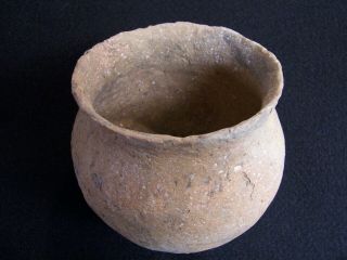 Solid Authentic Ca 1250 - 1450 Ad Illinois Mississippian Pottery Jar