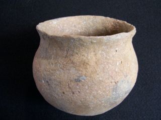 SOLID AUTHENTIC CA 1250 - 1450 AD ILLINOIS MISSISSIPPIAN POTTERY JAR 2