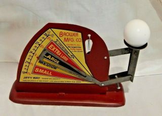 Antique Vintage Brower Mfg Co Jiffy Way Metal Poultry Egg Scale