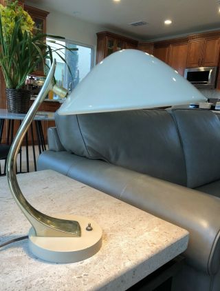 Vintage Laurel Lamp Flying Saucer Table Desk Lamp MCM Mid Century Modern 11