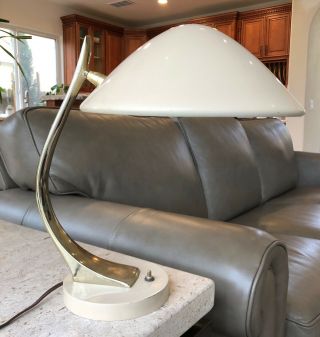 Vintage Laurel Lamp Flying Saucer Table Desk Lamp Mcm Mid Century Modern