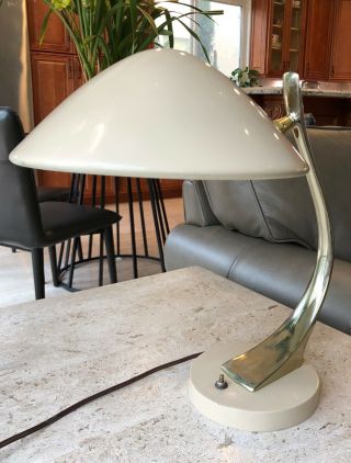 Vintage Laurel Lamp Flying Saucer Table Desk Lamp MCM Mid Century Modern 3