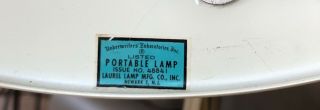 Vintage Laurel Lamp Flying Saucer Table Desk Lamp MCM Mid Century Modern 5