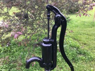 Antique Large Black Myers Hand Garden Water Pump 4