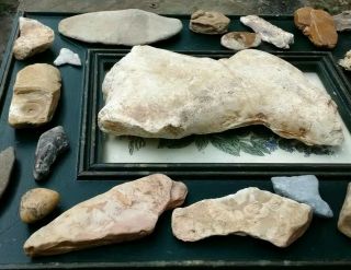 Authentic Native American Indian Artifacts hammerstone knives pendants tools 9