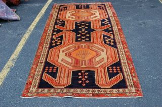 Ci 1930s Antique Caucasian Lankoran Rug 4.  6x9 Offered Here At