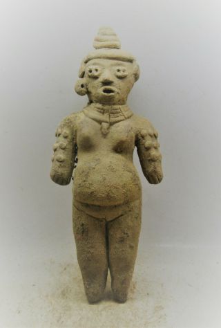 Scarce Circa 3000bce Ancient Near Eastern Terracotta Worshipper