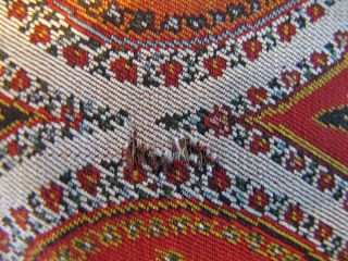 Victorian Kashmir Paisley Wool Piano Shawl Woven mid - late 19th C.  10 Plus Feet 10