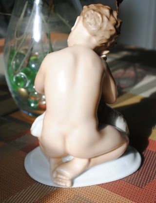 Rosenthal Art Nouveau Child with Lamb Figurine Kunstabteilung Selb Signed 4