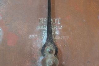 Antique Salter ' s Trade Spring Brass Balance No.  20M 200 Lb Scale circa 1880 ' s 3