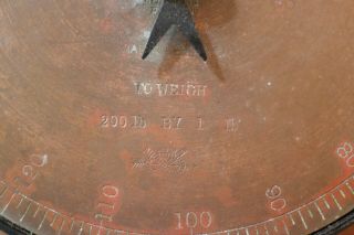 Antique Salter ' s Trade Spring Brass Balance No.  20M 200 Lb Scale circa 1880 ' s 4