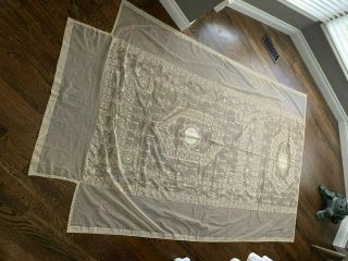 Exceptional Antique Lace Single Bedspread 9
