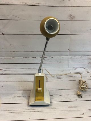 Vintage Mid Century Modern Panasonic Lightoiler Telescoping Eyeball Desk Lamp