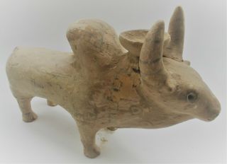 Large & Impressive Ancient Indus Valley Harappan Bull Vessel 2200 - 1800bce