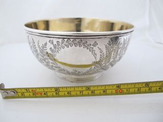 Victorian silver bowl George Adams London 1877 10