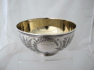 Victorian Silver Bowl George Adams London 1877