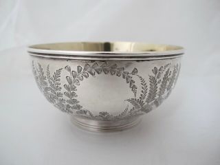 Victorian silver bowl George Adams London 1877 3