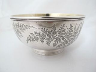 Victorian silver bowl George Adams London 1877 4
