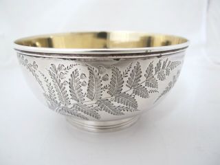 Victorian silver bowl George Adams London 1877 5