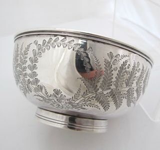 Victorian silver bowl George Adams London 1877 8