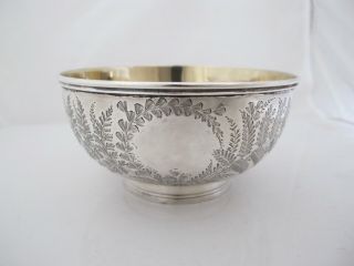 Victorian silver bowl George Adams London 1877 9