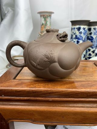 Lovely Collectable Antique Chinese Yixing Clay Teapot - With Mark