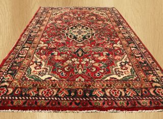 Authentic Hand Knotted Vintage Persian Bakhtiar Wool Area Rug 6.  10 X 4.  5 Ft