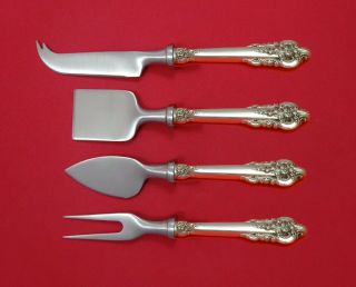 Grande Baroque by Wallace Sterling Silver Cheese Serving Set 4pc HHWS Custom 2