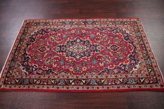 Vintage Traditional Floral Persian Area Rug Red Fine Oriental Wool Carpet 3 