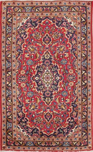 Vintage Traditional Floral Persian Area Rug RED Fine Oriental Wool Carpet 3 ' x5 ' 2