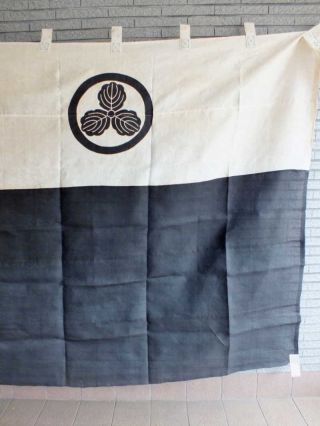 Japan Antique Edo big battle flag yoroi Kabuto tsuba Armor katana busho samurai 2