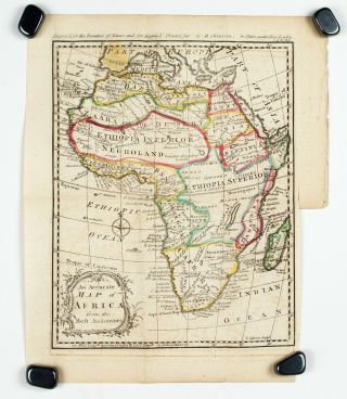 1774 Map of Africa J Gibson Antique 2