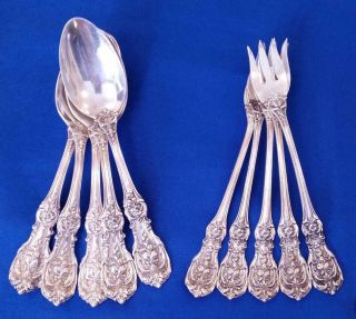 REED & BARTON FRANCIS I STERLING SILVER 60.  4 ozt 47 piece set 4