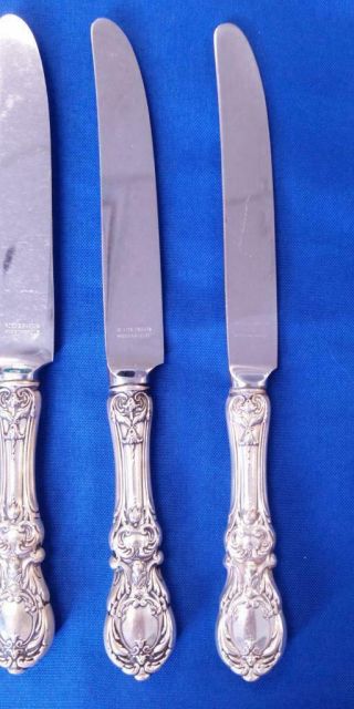 REED & BARTON FRANCIS I STERLING SILVER 60.  4 ozt 47 piece set 7