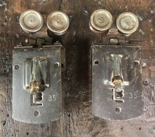 Rustic Antique Vintage Barn Door Rollers