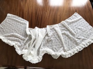 Antique Broderie Anglaise Petticoat Flounce 93 X 18”,  6 others for Julie 2