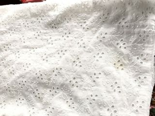 Antique Broderie Anglaise Petticoat Flounce 93 X 18”,  6 others for Julie 5