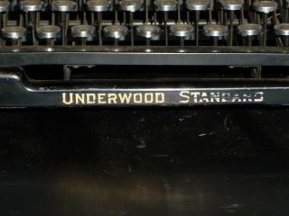 Vintage Antique Underwood Standard Typewriter Model 10 1930 ' s 4