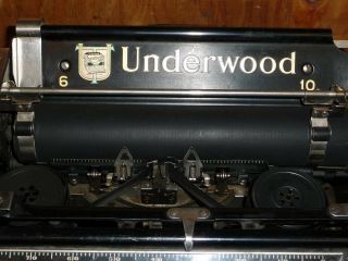 Vintage Antique Underwood Standard Typewriter Model 10 1930 ' s 6