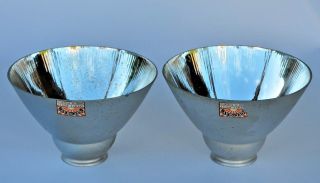 2 Vintage Antique GEC Gecoray Glass Copper Industrial Shop Adjustable Lamps 1 10