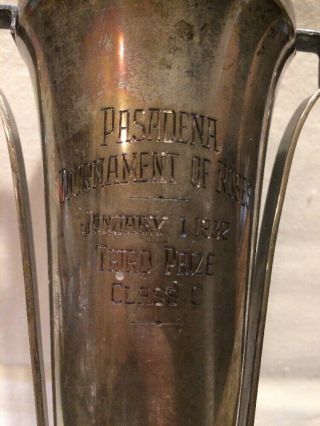 Sedlacek & Co.  1932 Sterling Trophy Pasadena Tournament Of Roses Los Angeles 2