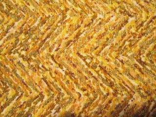 Vtg Waverly Hollywood Regency Gold Yellow Brown Barkcloth Upholstery Fabric 21,  Y