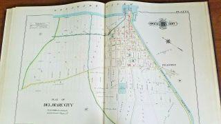 1893 GWM Baist Antique Large Atlas of Castle County Delaware 11