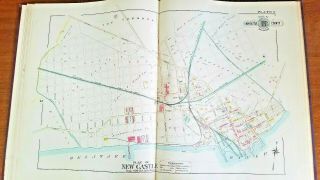1893 GWM Baist Antique Large Atlas of Castle County Delaware 8