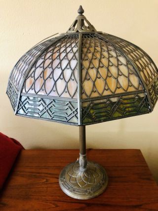 Vintage Gorgeous Handel Table lamp Mission Arts And Crafts 2