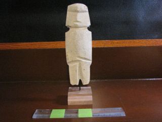 Pre Columbian,  Stone,  Large Choice Mezcala Figure,  Late Formative 300 Bc 200 Ad
